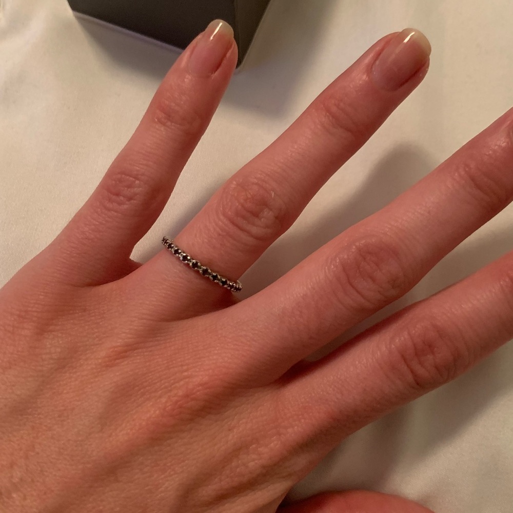 Amethyst Stackable Ring - image 2